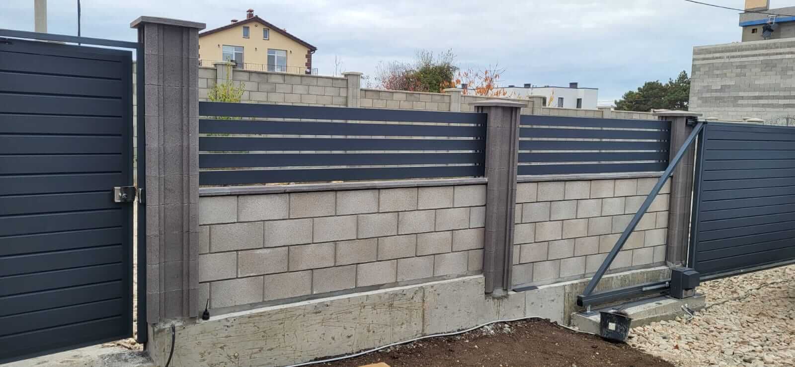 Забор-ранчо из металлопланкена 28м RAL7024 Серый Графит МАТТЕ в Майкопе