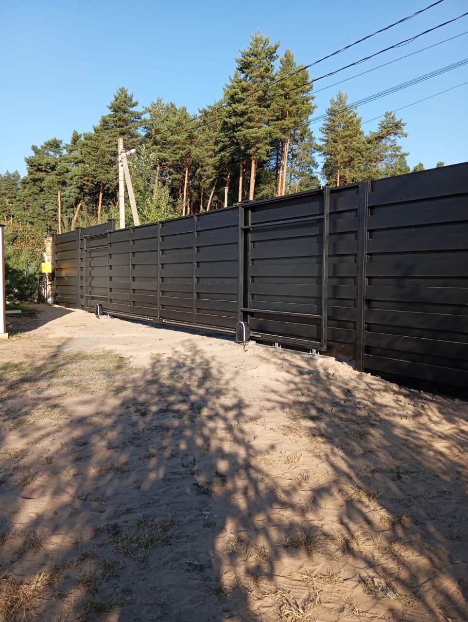 Забор-ранчо из металлопланкена 37м RAL9005 Черный МАТТЕ фото 2 в Майкопе