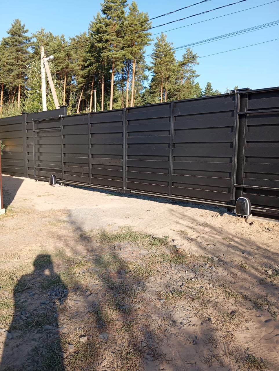 Забор-ранчо из металлопланкена 37м RAL9005 Черный МАТТЕ фото 1 в Майкопе