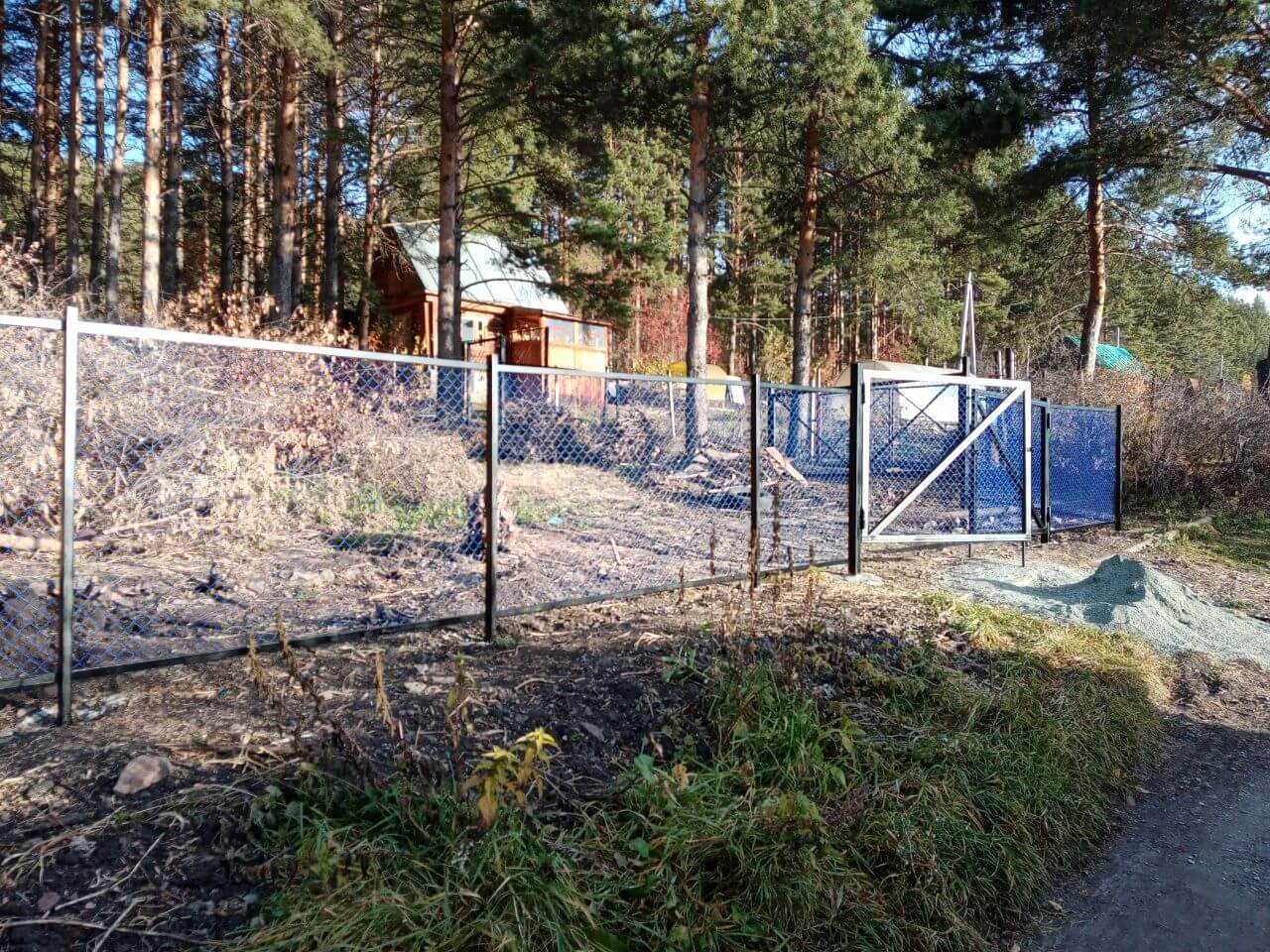 Забор из сетки рабица 76м с полимерным покрытием фото 8 в Майкопе