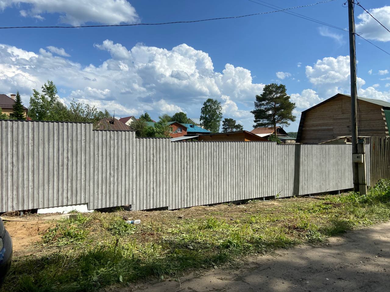 Забор из профнастила НС-10 42м Светлая Береза SteelArt фото 8 в Майкопе